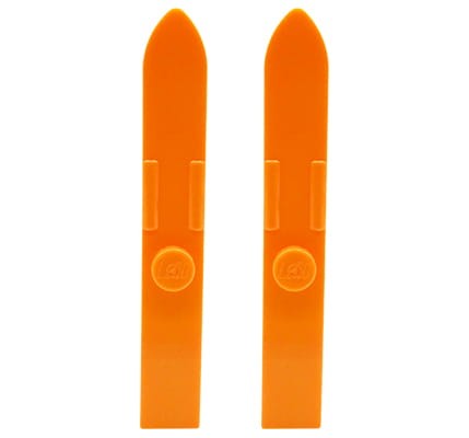 LEGO skis - orange (pair)