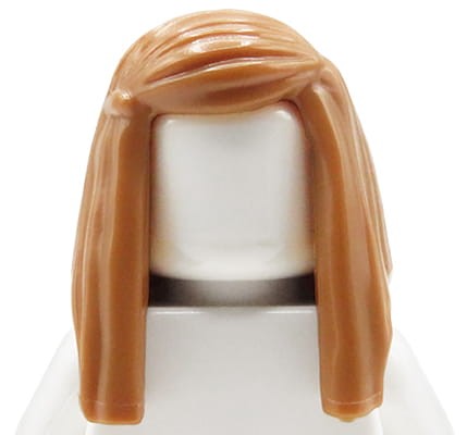 Accéder au produit Cheveux de figurine LEGO - femme, châtain clair, longs, raides