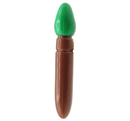 Accéder au produit Pinceau LEGO - brun rougeâtre avec peinture verte