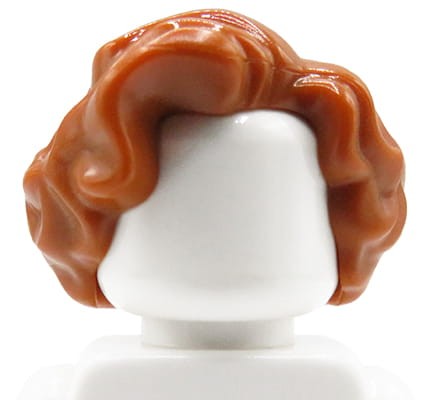 Go to product LEGO minifigure hair - female, ginger, wavy