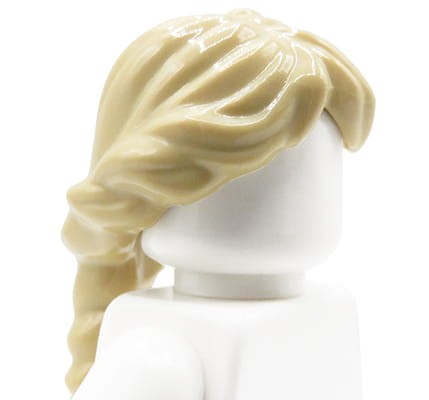 Go to product LEGO minifigure hair - female, blonde, french braid ponytail