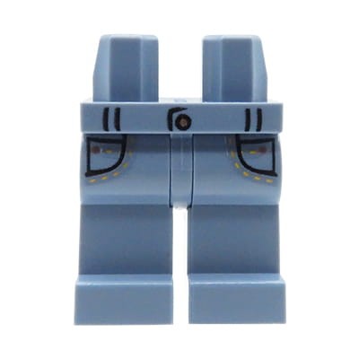 LEGO nogi / nóżki figurki - spodnie jeansowe z kieszeniami