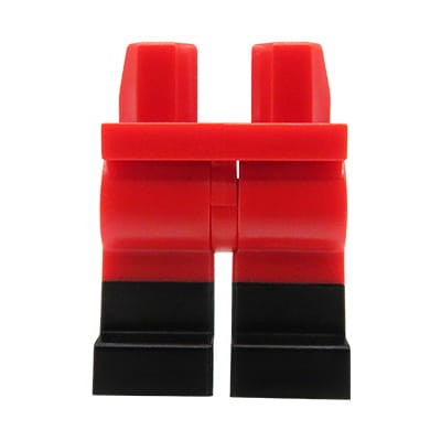 Go to product LEGO minifigure legs - red pants, black boots 