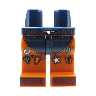 Accéder au produit Jambes de figurine LEGO - pantalon de cow-boy