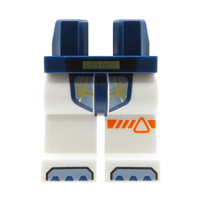 Go to product LEGO minifigure legs - white pants with print