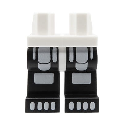 LEGO minifig legs - black pants with print