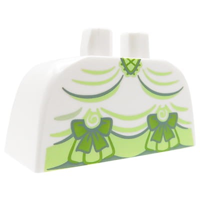 Go to product LEGO minifigure legs - white, long skirt