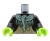 LEGO figure torso - witch, black jacket, shawl with tassels