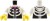 LEGO figure torso - white and black hoodie