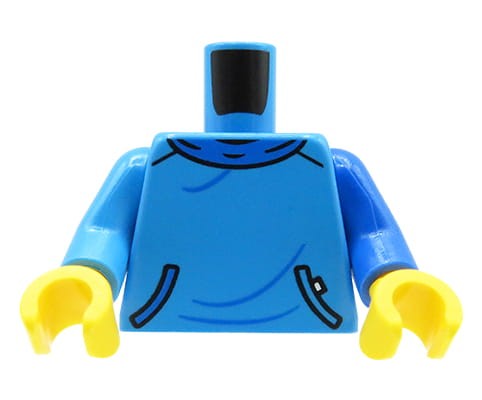 Accéder au produit Torse de figurine LEGO - sweat-shirt bleu bicolore