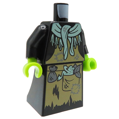 LEGO minifigure witch outfit - torso + skirt