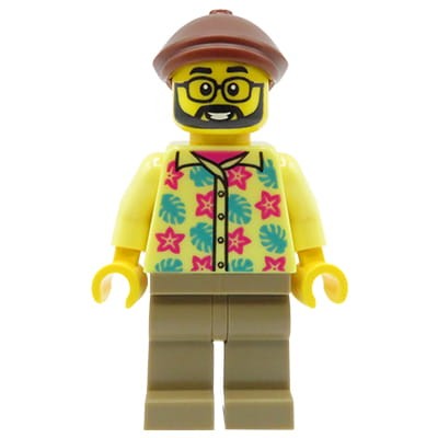 Accéder au produit Figurine LEGO City - Homme, moustache et barbe, lunettes