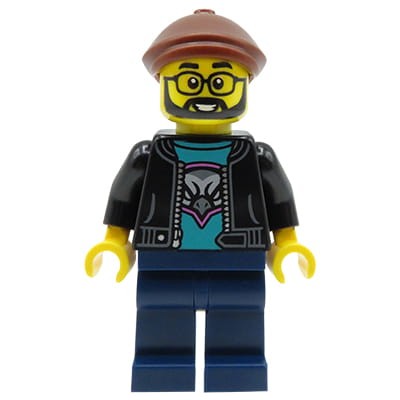Accéder au produit Figurine LEGO City - Homme, moustache et barbe, lunettes