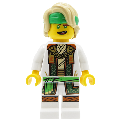 Minifigurka LEGO wojownik ninja Lloyd w białym stroju