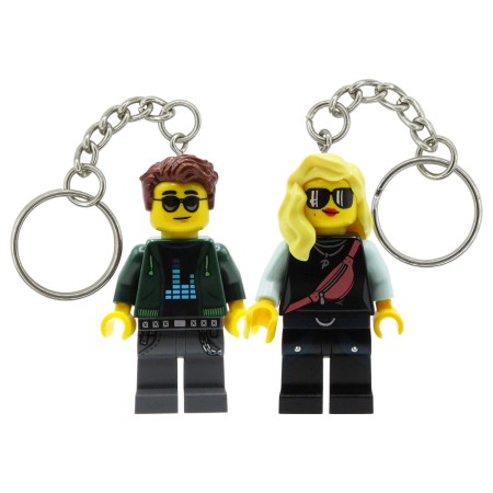 Figurines LEGO® personnalisées – couple amoureux en porte-clés – cadeau personnalisé pour la Saint-Valentin et l’anniversaire