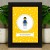 Figurine LEGO® personnalisée dans un cadre avec fond jaune – cadeau personnalisé pour lui, elle et fan de LEGO