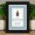 Personalized LEGO® Minifigure in Pastel Frame – personalized gift for him, for her, and for LEGO fan