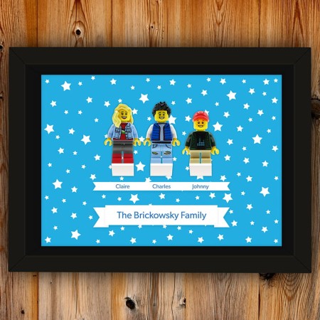 Personalized LEGO® Minifigures Family / Friends in Frame – personalized gift for mom, dad, and friends