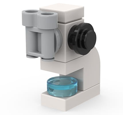 Accéder au produit Microscope de laboratoire médical - modèle en briques LEGO