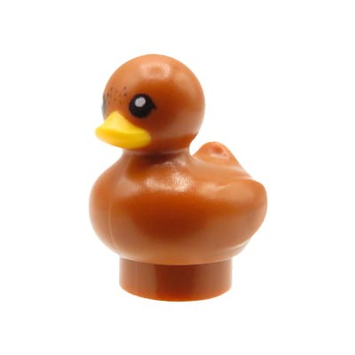 LEGO duck / duckling - dark orange