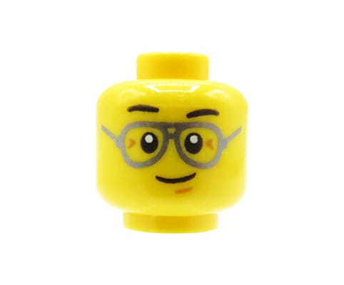 Go to product LEGO minifigure head - man, glasses, smile