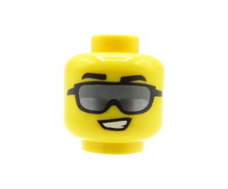 LEGO głowa / główka figurki - mężczyzna, okulary przeciwsłoneczne
