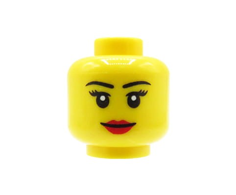 Go to product LEGO minifigure head - woman, red lips