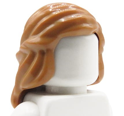Accéder au produit Cheveux de figurine LEGO - femme, châtain clair / nougat moyen, longs