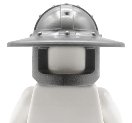 LEGO castle / knight helmet - flat silver