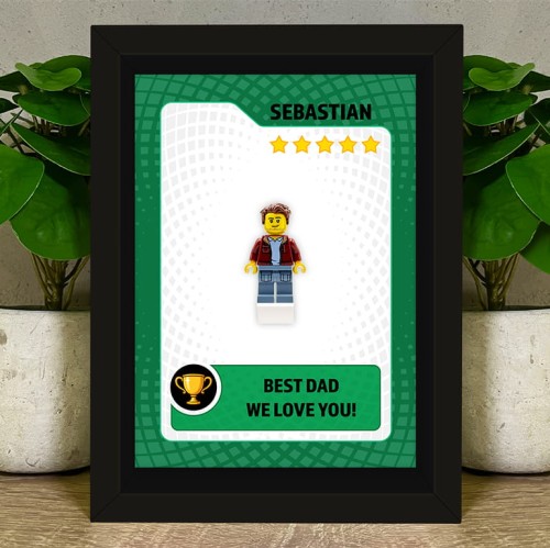 Accéder au produit Meilleur Papa – Figurine personnalisée à partir de pièces LEGO® – Cadre 
