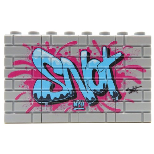 Accéder au produit Graffiti Snot (bleu) – Custom imprimé sur briques LEGO®
