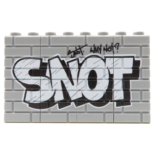 Zum Produkt Graffiti Snot (weiß) – Custom bedruckte LEGO® Steine