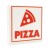 Custom LEGO – Pizza in Schachtel – mit personalisiertem Druck auf weißer 2x2 LEGO® Fliese von Extra Extra Bricks