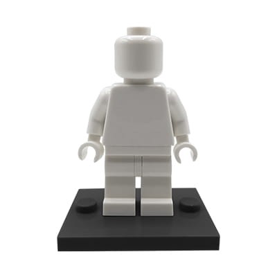 LEGO® Minifigure Stand – Black 3x4 Plate