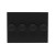 A black LEGO® plate in 3x4 size - classic base for LEGO® minifigures