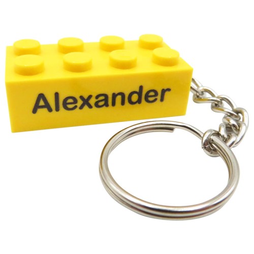 Accéder au produit Porte-clés personnalisé – Brique LEGO® avec ton texte
