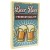 Custom LEGO brick - Beer poster with two mugs – custom printed on a tan 2x3 LEGO® tile by Extra Extra Bricks