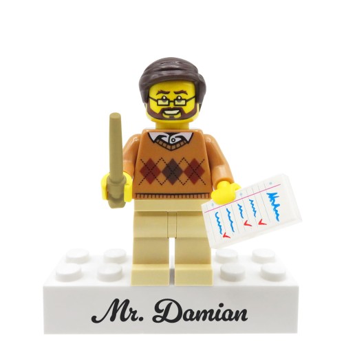 Zum Produkt Lehrer – Personalisierte Figur aus LEGO® Teilen / Gestalte deine eigene
