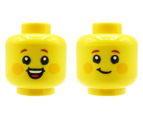 Zum Produkt LEGO Minifiguren-Kopf, Junge, gerötete Wangen