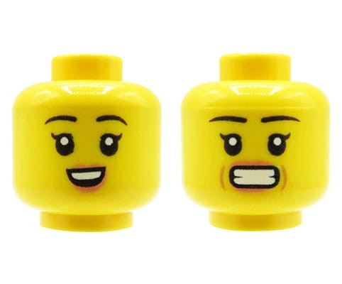 Accéder au produit Tête de figurine LEGO – femme, double face