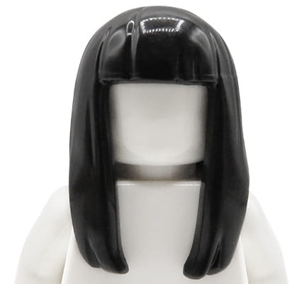 Zum Produkt LEGO Haare, weiblich, schwarz, lang, glatt mit Pony