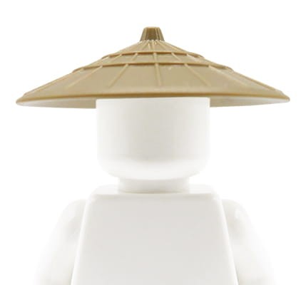 LEGO Asiatischer Kegelhut - dunkelbeige