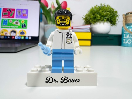 Personalisierte LEGO® Figur Zahnarzt - Personalisierungsbeispiel 1