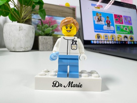 Personalisierte LEGO® Figur Zahnarzt - Personalisierungsbeispiel 3