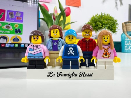 Figurines LEGO® personnalisées famille / amis - exemple de personnalisation 3