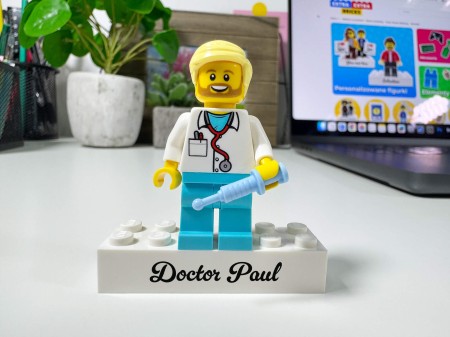 Personalisierte LEGO® Figur Arzt - Personalisierungsbeispiel 1