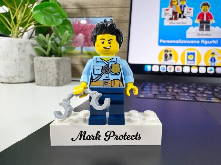 Figurine LEGO® personnalisée policier - exemple de personnalisation 3