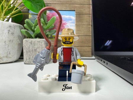 Personalisierte LEGO® Figur Angler - Personalisierungsbeispiel 2