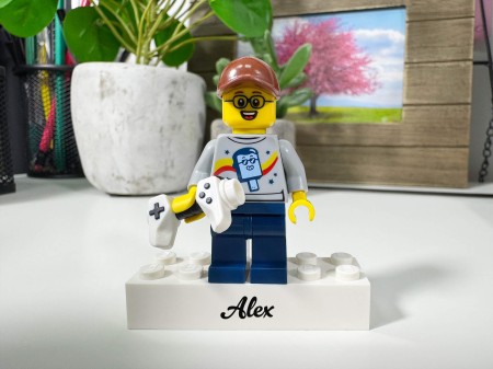 Figurine LEGO® personnalisée gamer – exemple de personnalisation 2
