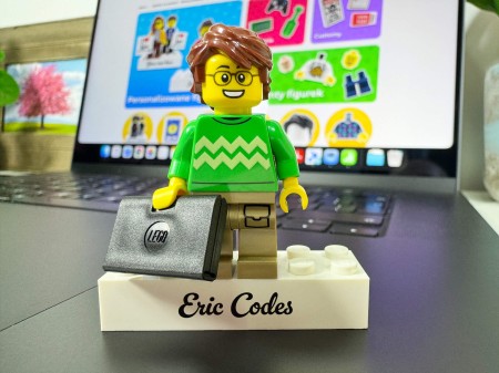 Personalisierte LEGO® Figur Programmierer – Personalisierungsbeispiel 1